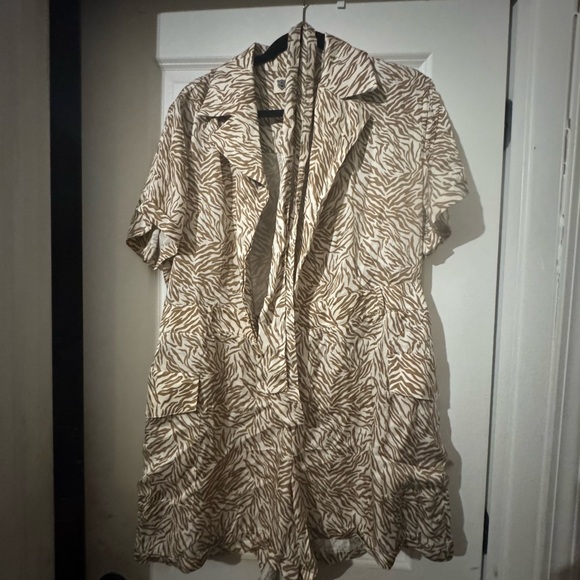 Neutral Tiger Romper from Lita by Ciara - Picture 1 of 3